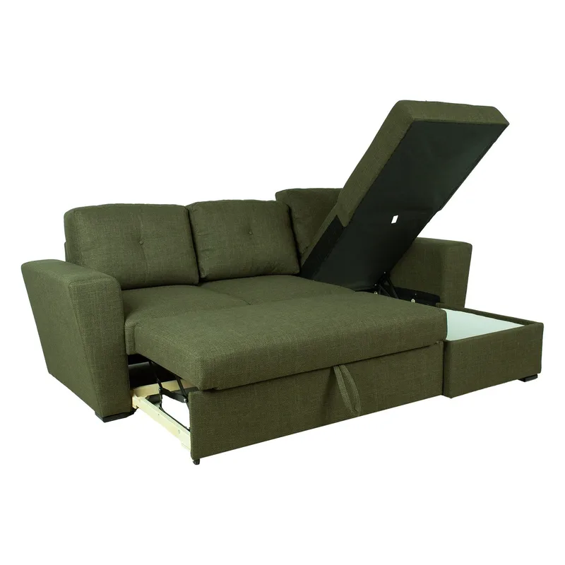 Hjørnesovesofa Korsvik - Grønn - Møbler - Sofaer - Sovesofaer
