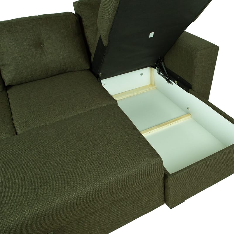 Hjørnesovesofa Korsvik - Grønn - Møbler - Sofaer - Sovesofaer