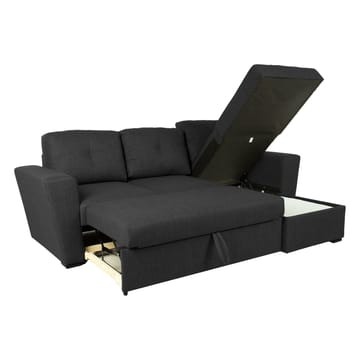 Hjørnesovesofa Korsvik - Mørk grå - Møbler - Sofaer - Sovesofaer