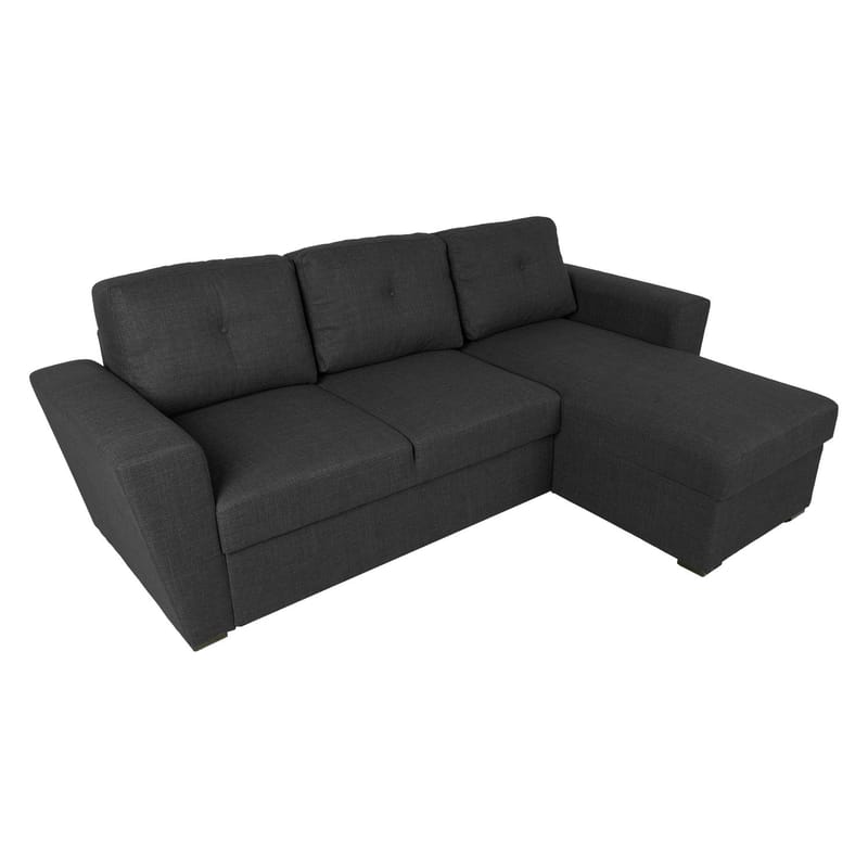 Hjørnesovesofa Korsvik - Mørk grå - Møbler - Sofaer - Sovesofaer