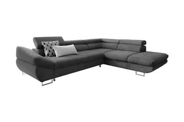 Hjørnesovesofa - Mørkegrå - Møbler - Sofaer - Sovesofaer
