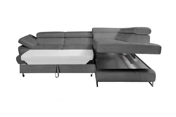Hjørnesovesofa - Mørkegrå - Møbler - Sofaer - Sovesofaer