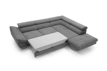 Hjørnesovesofa - Mørkegrå - Møbler - Sofaer - Sovesofaer