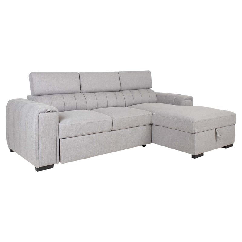 Hjørnesovesofa Selmar Høyre - Grå - Møbler - Sofaer - Sovesofaer