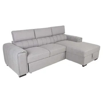 Hjørnesovesofa Selmar Høyre - Grå - Møbler - Sofaer - Sovesofaer
