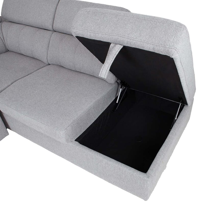 Hjørnesovesofa Selmar Høyre - Grå - Møbler - Sofaer - Sovesofaer