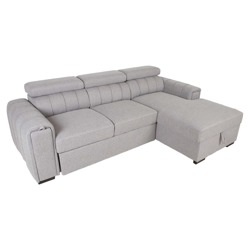 Hjørnesovesofa Selmar Høyre - Grå - Møbler - Sofaer - Sovesofaer