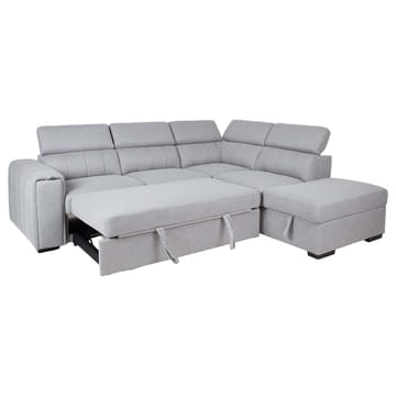 Hjørnesovesofa Selmar Høyre - Grå - Møbler - Sofaer - Sovesofaer