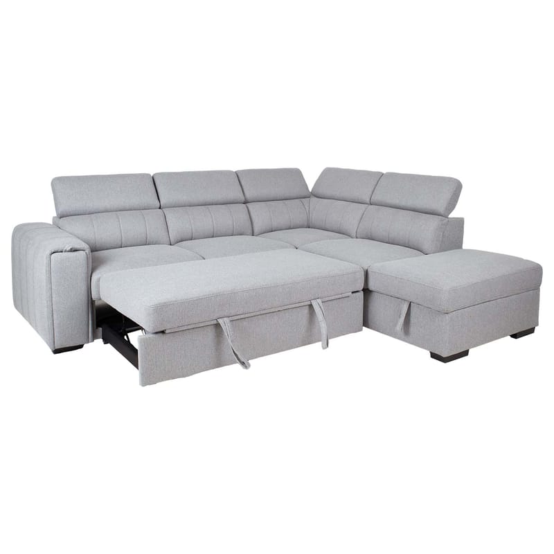 Hjørnesovesofa Selmar Høyre - Grå - Møbler - Sofaer - Sovesofaer