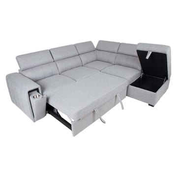 Hjørnesovesofa Selmar Høyre - Grå - Møbler - Sofaer - Sovesofaer