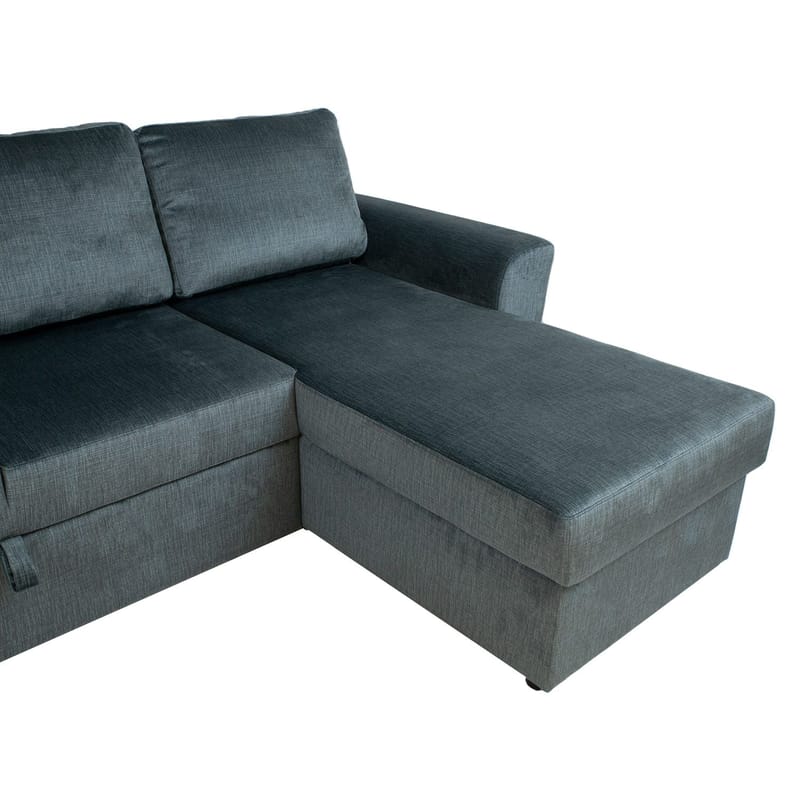 Hjørnesovesofa Tjörnö - Grønn fløyel - Møbler - Sofaer - Sovesofaer
