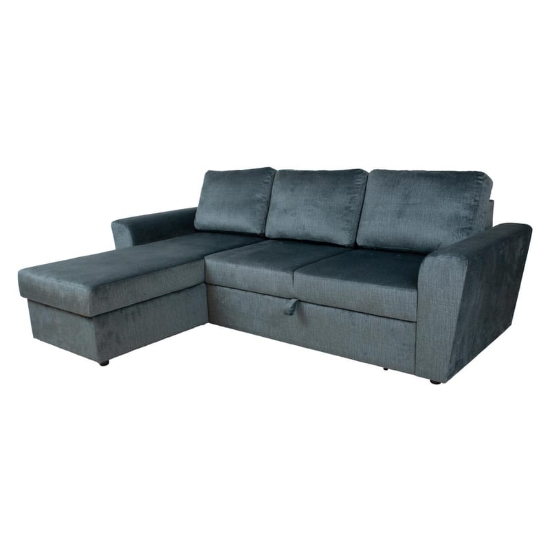 Hjørnesovesofa Tjörnö - Grønn fløyel - Møbler - Sofaer - Sovesofaer