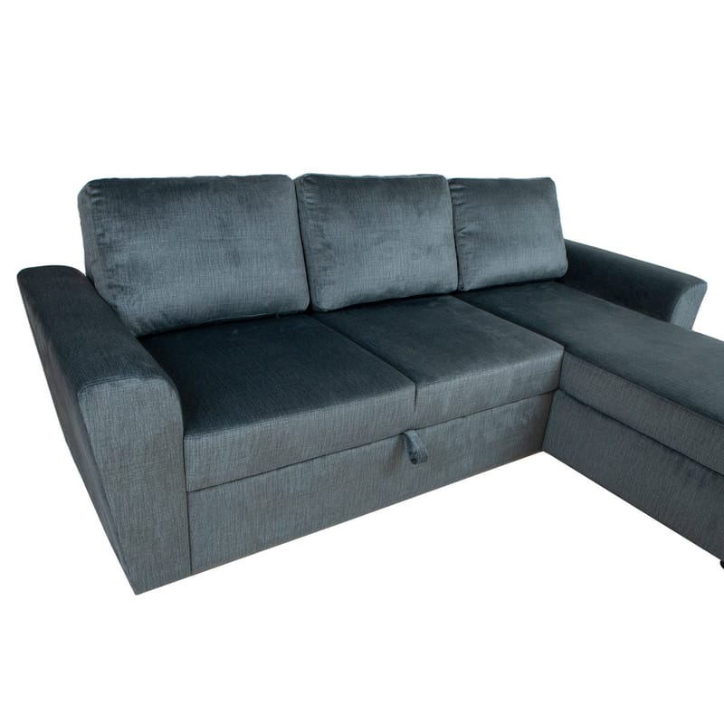 Hjørnesovesofa Tjörnö - Grønn fløyel - Møbler - Sofaer - Sovesofaer