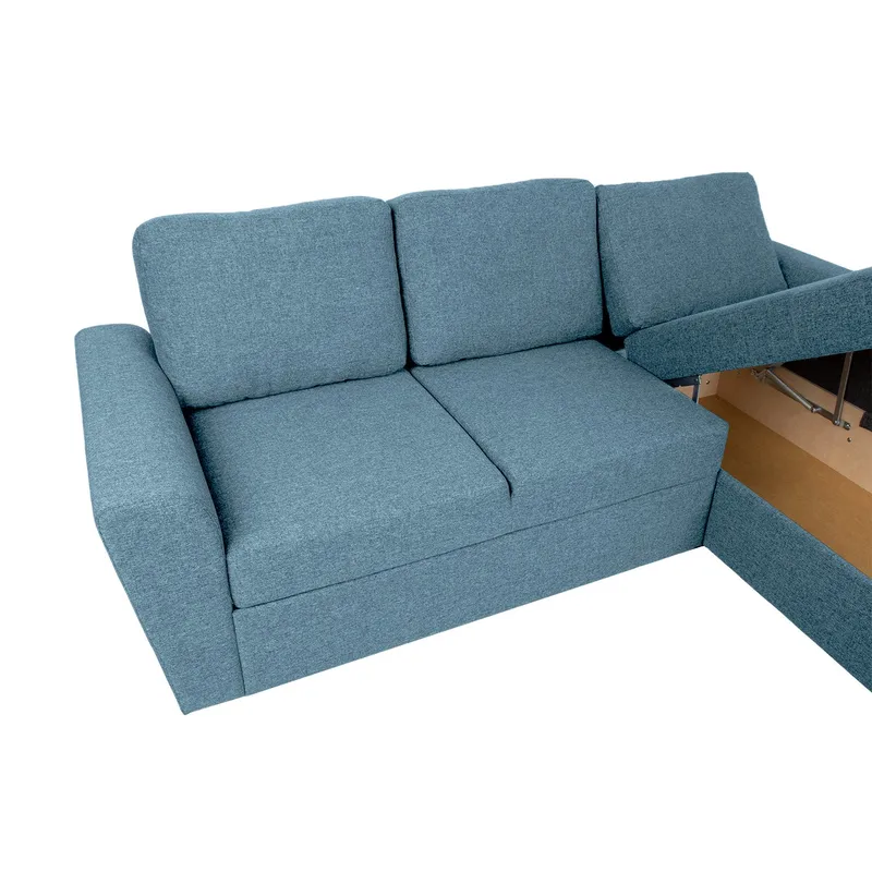 Hjørnesovesofa Tjörnö - Lyseblå - Møbler - Sofaer - Sovesofaer
