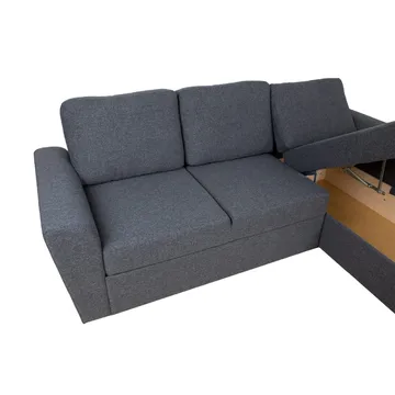 Hjørnesovesofa Tjörnö - Mørk grå - Møbler - Sofaer - Sovesofaer