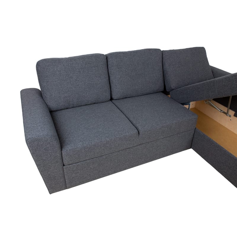Hjørnesovesofa Tjörnö - Mørk grå - Møbler - Sofaer - Sovesofaer