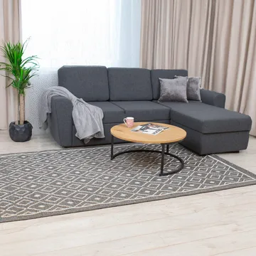 Hjørnesovesofa Tjörnö - Mørk grå - Møbler - Sofaer - Sovesofaer