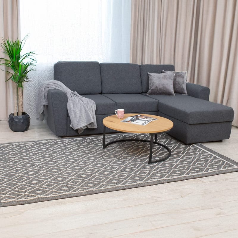 Hjørnesovesofa Tjörnö - Mørk grå - Møbler - Sofaer - Sovesofaer
