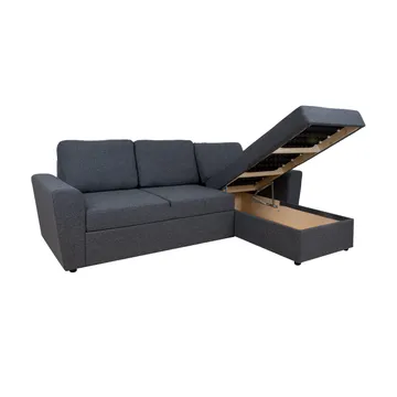 Hjørnesovesofa Tjörnö - Mørk grå - Møbler - Sofaer - Sovesofaer