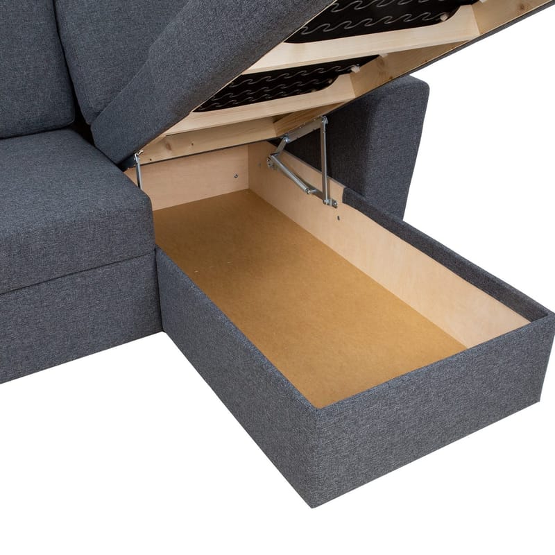 Hjørnesovesofa Tjörnö - Mørk grå - Møbler - Sofaer - Sovesofaer