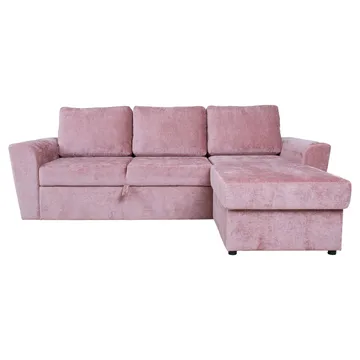 Hjørnesovesofa Tjörnö - Rosa - Møbler - Sofaer - Sovesofaer