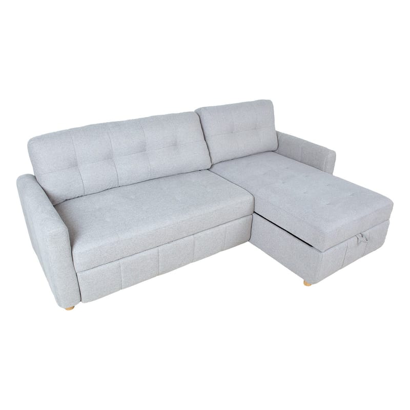 Hjørnesovesofa Porsen - Grå - Møbler - Sofaer - Sovesofaer