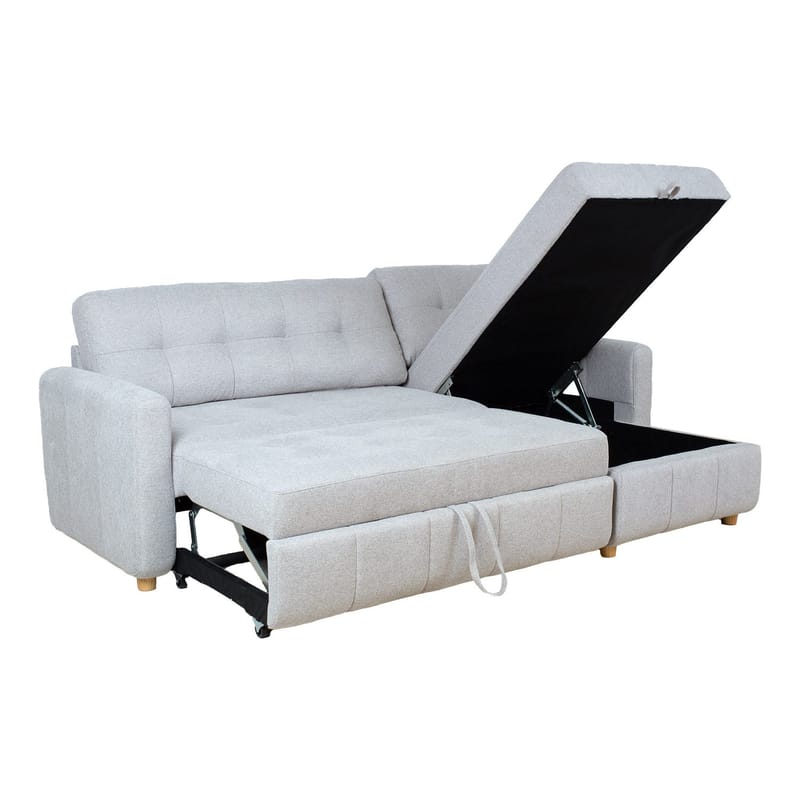 Hjørnesovesofa Porsen - Grå - Møbler - Sofaer - Sovesofaer