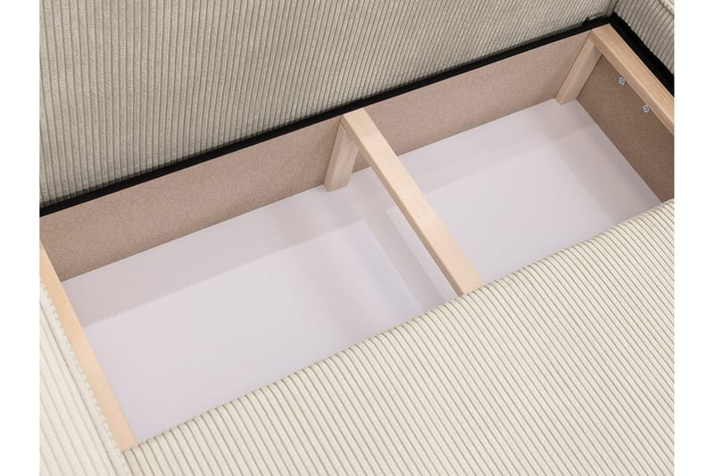 Hobson Sovesofa med Sjeselong 3-seter i Plysj - Grå - Møbler - Sofaer - Sovesofaer