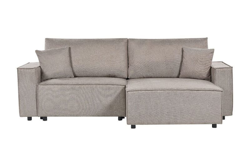 Hörnbäddsoffa Taupe Högervänd, undefined