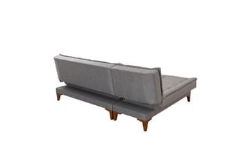 Hunterville 4-seter Venstre L-formet Sovesofa 107x225 cm i Stoff - Grå - Møbler - Sofaer - Sovesofaer