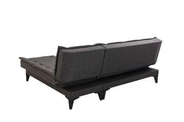 Hunterville 4-seters L-formet Sovesofa 107x225 cm i Stoff - Grå - Møbler - Sofaer - Sovesofaer