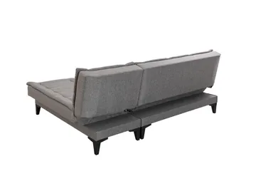 Hunterville Høyre L-formet Sovesofa 107x225 cm i Stoff - Grå - Møbler - Sofaer - Sovesofaer