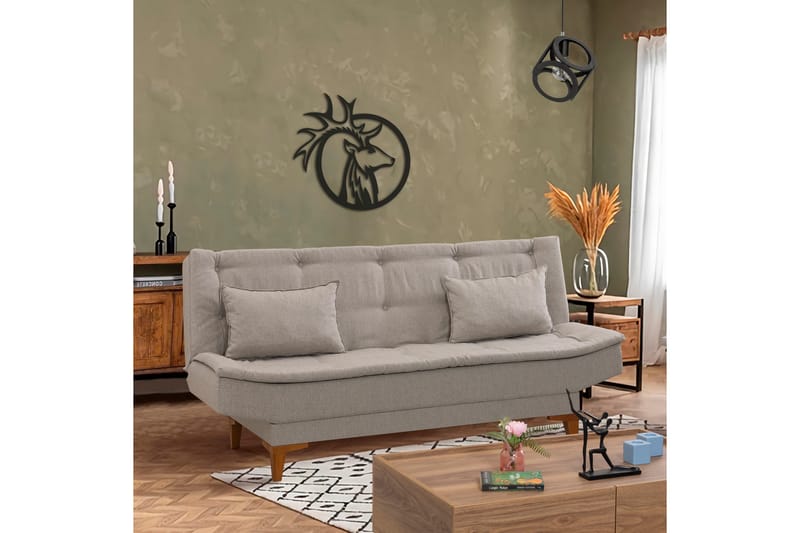 Hunterville Sovesofa 3-seters 106x186 - Krem - Møbler - Sofaer - Sovesofaer