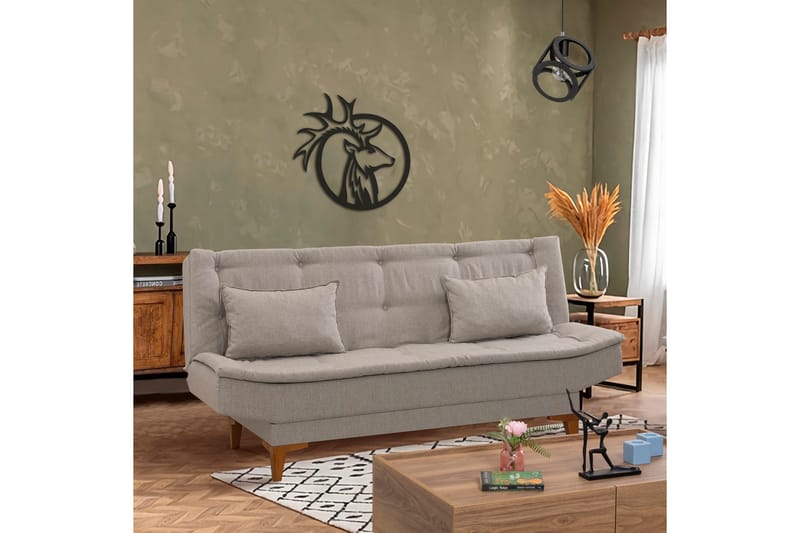 Hunterville Sovesofa 3-seters 106x186 - Krem - Møbler - Sofaer - Sovesofaer