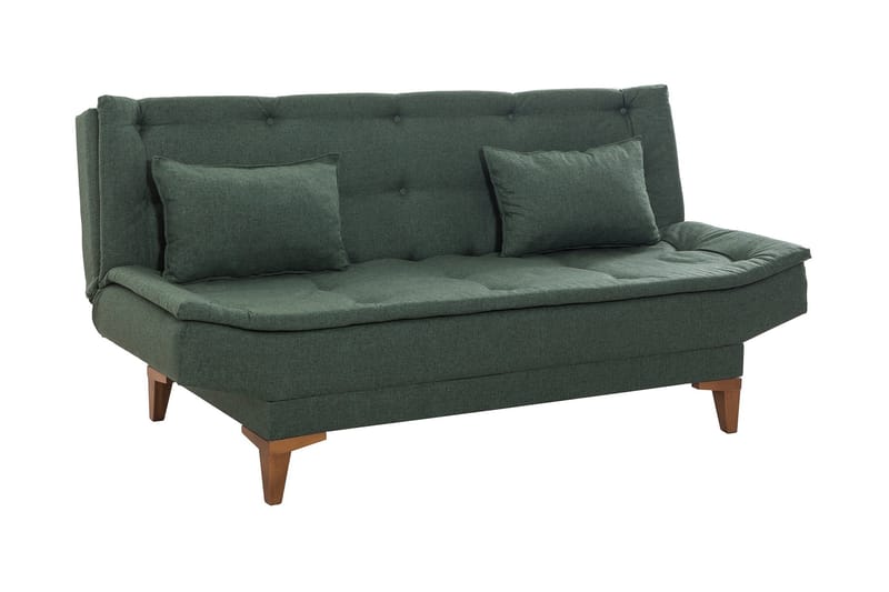 Hunterville Sovesofa 3-seters 106x190 - Grønn - Sovesofaer - 3 seters sovesofa