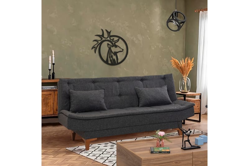 Hunterville Sovesofa 3-seters 106x192 - Antrasitt - Møbler - Sofaer - Sovesofaer