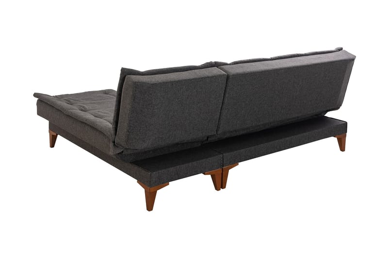 Hunterville Sovesofa m. Divan 4-seters 107x205 - Antrasitt - Møbler - Sofaer - Sovesofaer