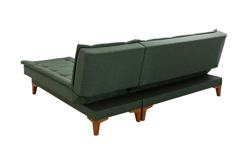 Hunterville Sovesofa m. Divan 4-seters 107x205 - Grønn - Sovesofaer - Sovesofa divan