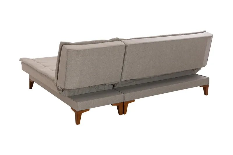 Hunterville Sovesofa m. Divan 4-seters 107x205 - Krem - Møbler - Sofaer - Sovesofaer