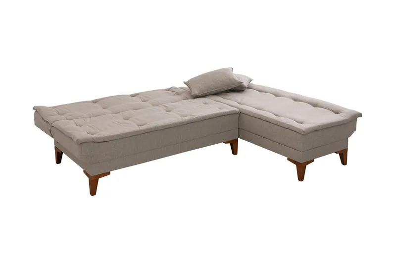Hunterville Sovesofa m. Divan 4-seters 107x205 - Krem - Møbler - Sofaer - Sovesofaer