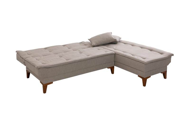 Hunterville Sovesofa m. Divan 4-seters 107x205 - Krem - Møbler - Sofaer - Sovesofaer