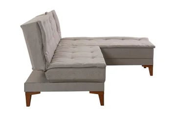 Hunterville Sovesofa m. Divan 4-seters 107x205 - Krem - Møbler - Sofaer - Sovesofaer