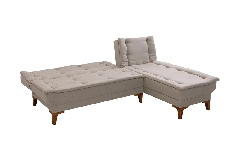 Hunterville Sovesofa m. Divan 4-seters 107x205 - Krem - Møbler - Sofaer - Sovesofaer
