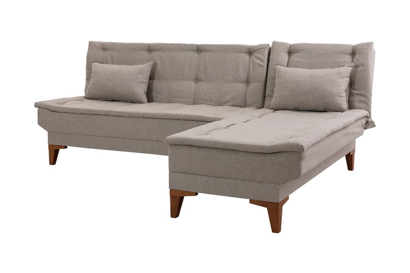 Hunterville Sovesofa m. Divan 4-seters 107x205 - Krem - Møbler - Sofaer - Sovesofaer