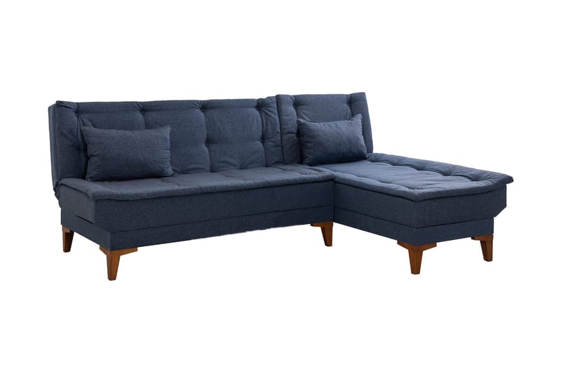 Hunterville Sovesofa m. Divan 4-seters 107x205 - Mørkeblå - Møbler - Sofaer - Sovesofaer