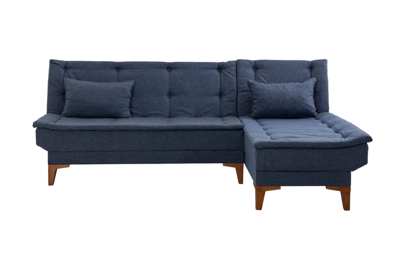Hunterville Sovesofa m. Divan 4-seters 107x205 - Mørkeblå - Møbler - Sofaer - Sovesofaer