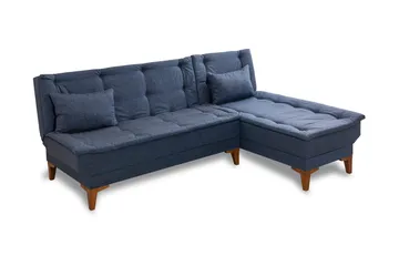 Hunterville Sovesofa m. Divan 4-seters 107x205 - Mørkeblå - Møbler - Sofaer - Sovesofaer