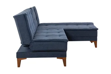 Hunterville Sovesofa m. Divan 4-seters 107x205 - Mørkeblå - Møbler - Sofaer - Sovesofaer