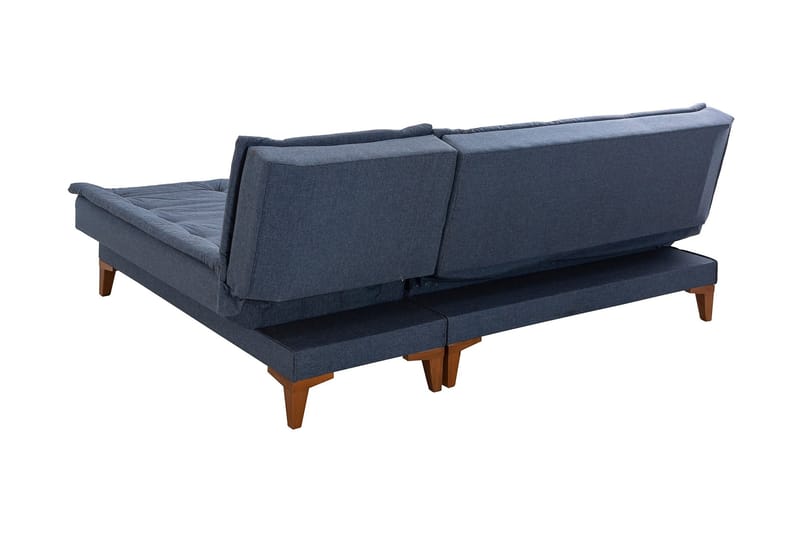Hunterville Sovesofa m. Divan 4-seters 107x205 - Mørkeblå - Møbler - Sofaer - Sovesofaer