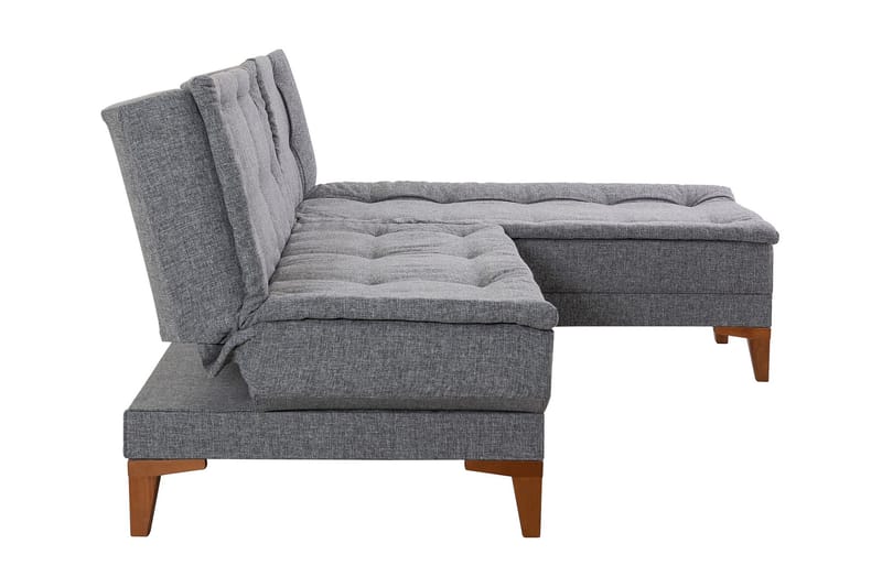 Hunterville Sovesofa m. Divan 4-seters 107x205 - Mørkegrå - Møbler - Sofaer - Sovesofaer